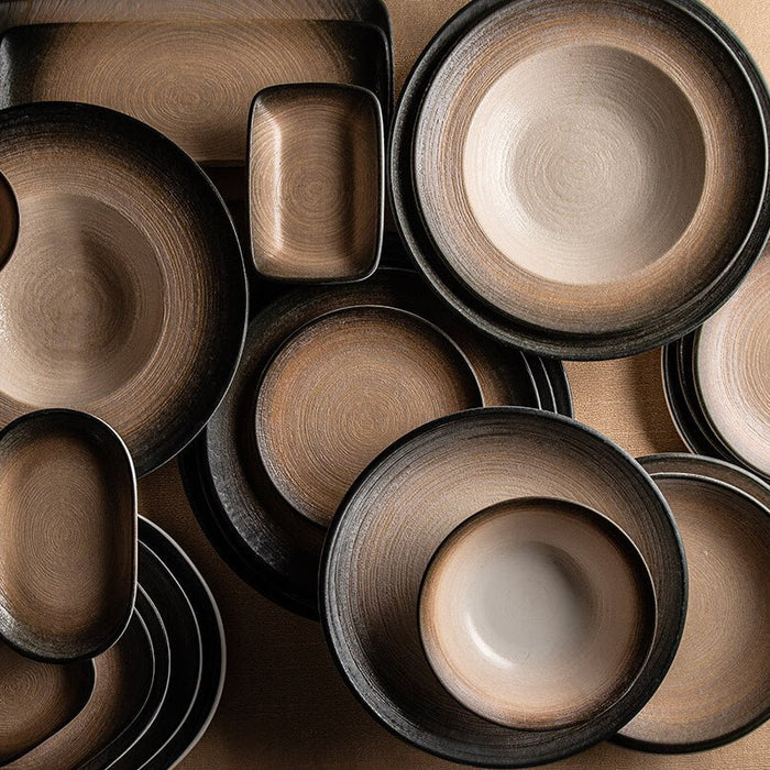 ID Fine Gebaksbord - Canyon - Porselein - 21 cm - set van 6