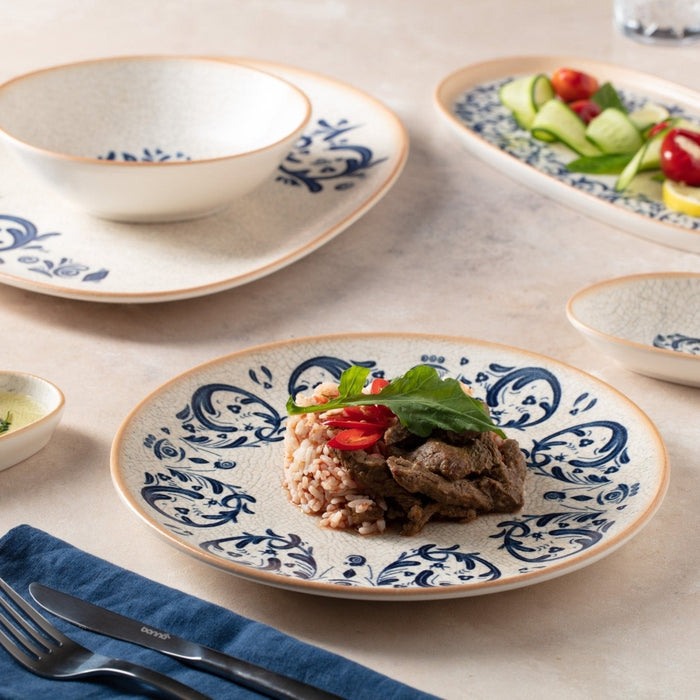 Bonna Dinerbord - Viento - Porselein - 25 cm - set van 6