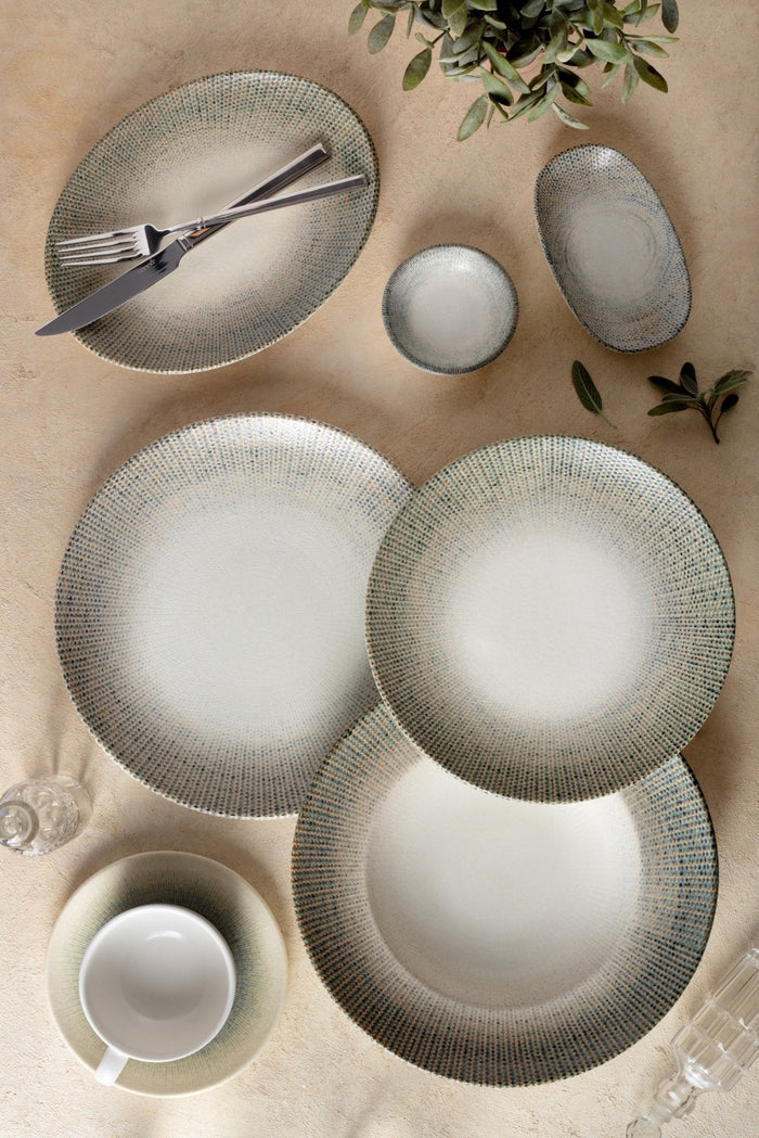 Bonna Dinerbord - Sway - Porselein - 27 cm - set van 6