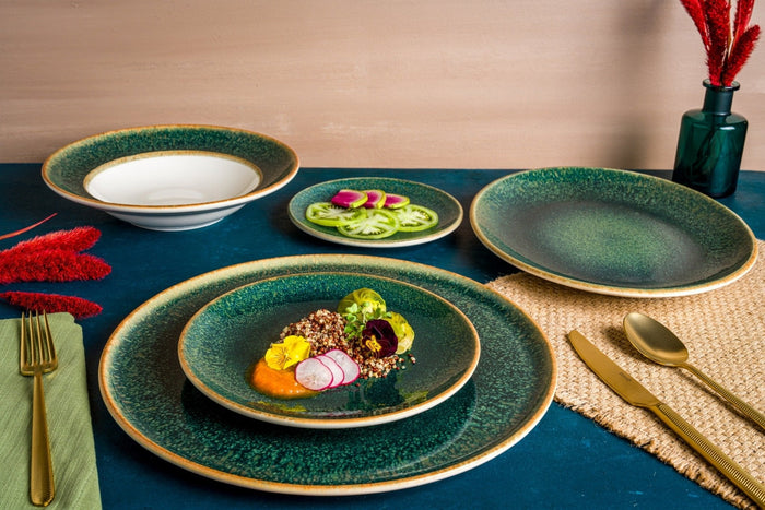 Bonna Pastabord - Ore Mar - Porselein - 24 cm 400 cc - set van 2