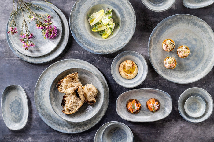 Bonna Diep bord - Omnia - Porselein - 23 cm (1000cc) - set van 6