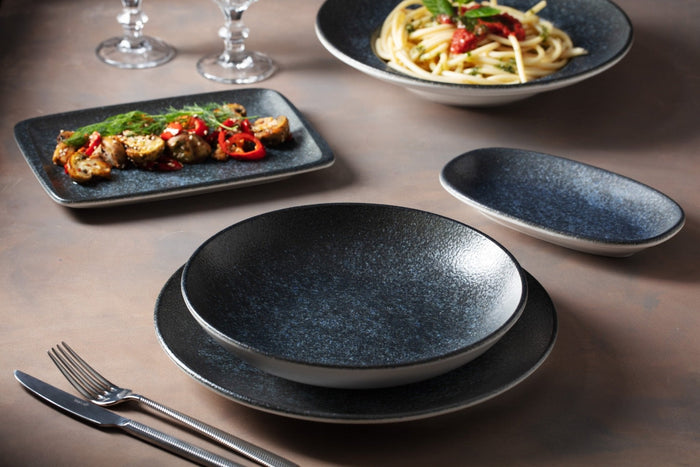 Bonna Diep bord - Vega - Porselein - 25 cm (1300cc) - set van 6