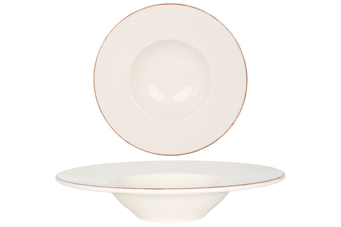 Bonna Pastabord - Retro - Porselein - 28 cm (400cc) - set van 2