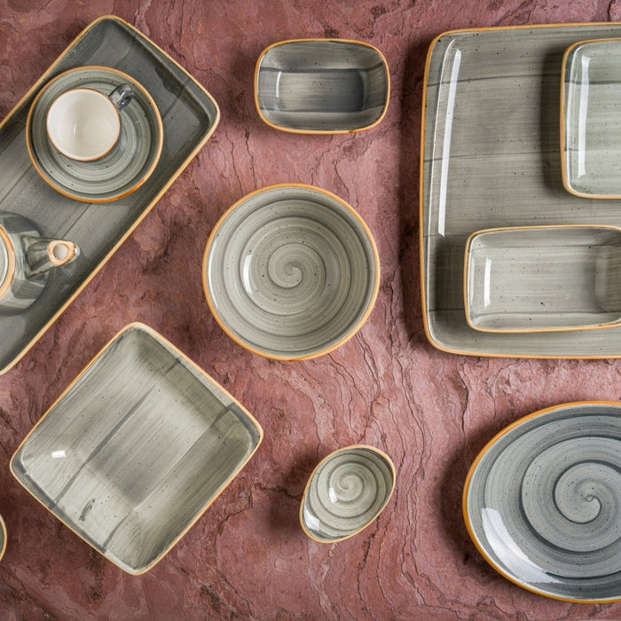 Bonna Pizzabord - Aura Space - Porselein - 32 cm - set van 2