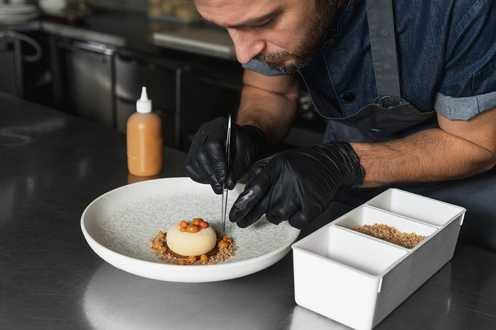 Bonna Gebaksbord - Lunar White - Porselein - 22 cm - set van 6