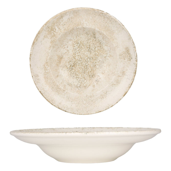 Bonna Pastabord - Nacrous - Porselein - 24 cm (400cc) - set van 2