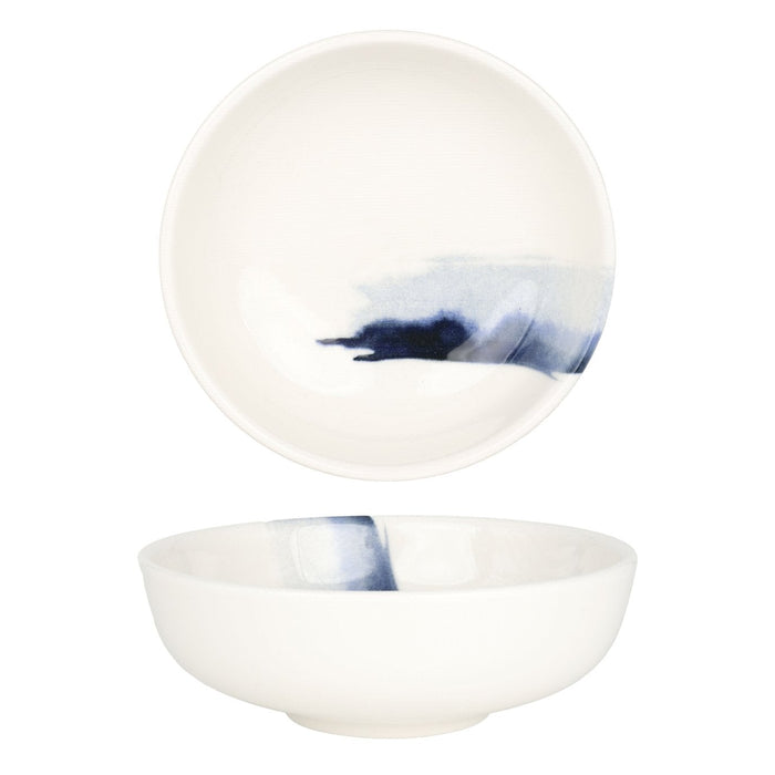 Bonna Kommetje - Blue Wave - Porselein - 14 cm (400cc) - set van 6