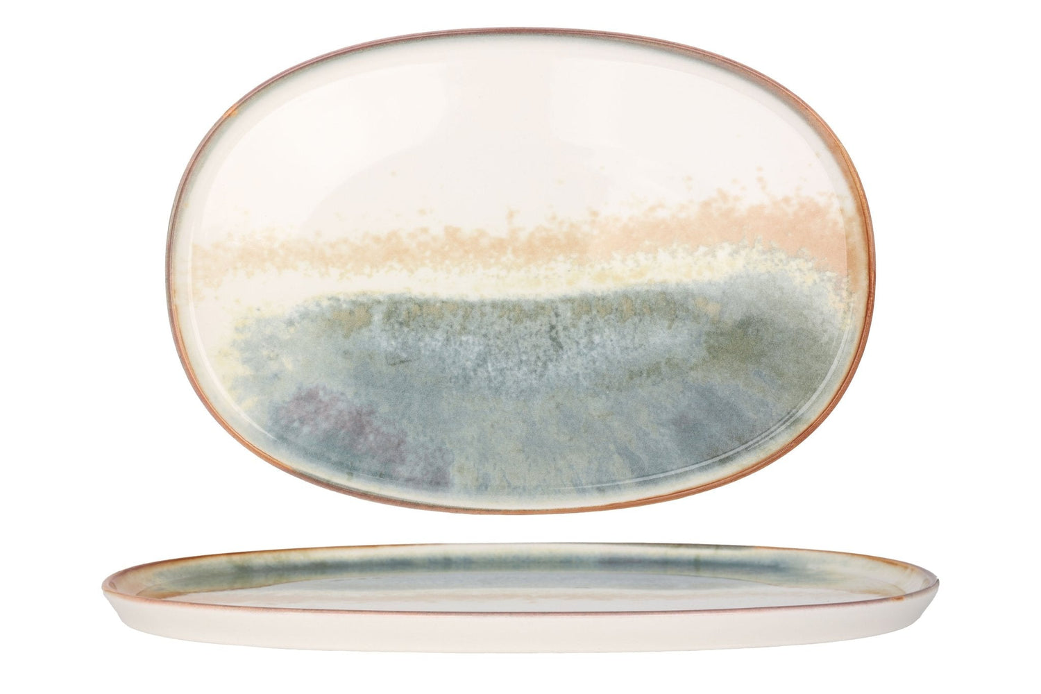 Bonna Serveerschaal - Fium - Porselein - 34 cm - set van 2