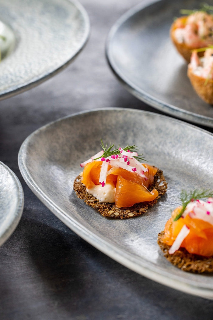 Bonna Serveerschaal - Omnia - Porselein - 19x11 cm - set van 2