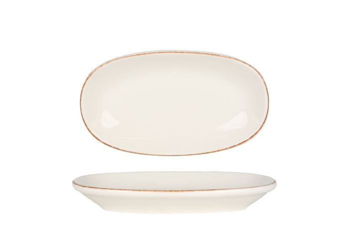 Bonna Serveerschaal - Retro - Porselein - 15x8.5 cm - set van 4