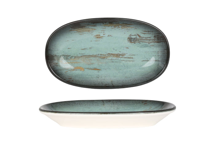 Bonna Serveerschaal - Madera - Porselein - 15x8.5 cm - set van 4