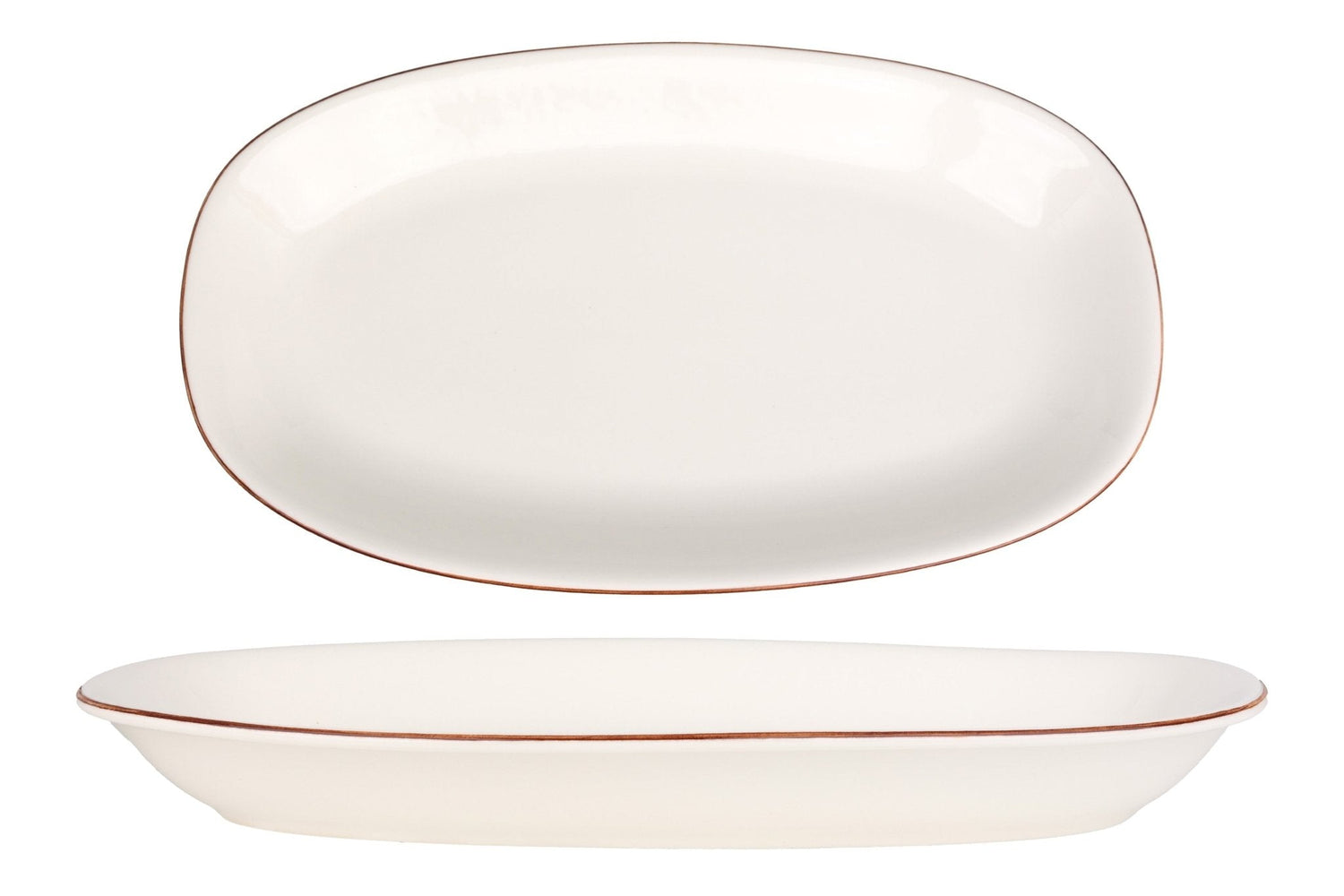 Bonna Serveerschaal - Retro - Porselein - 34x19 cm - set van 2