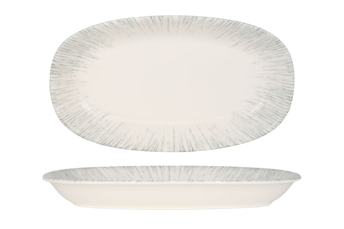 Bonna Serveerschaal - Iris - Porselein - 34x19 cm - set van 2