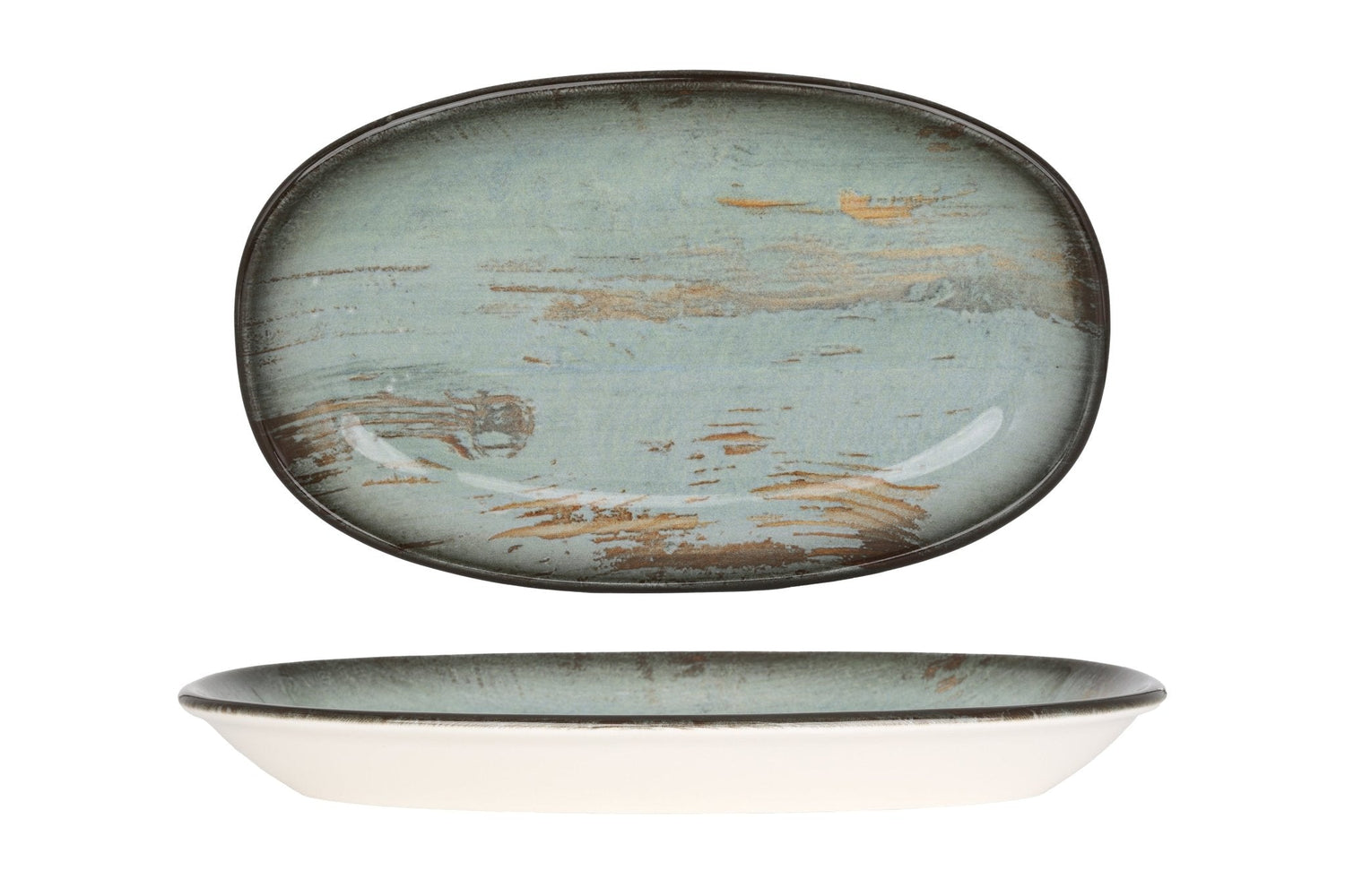 Bonna Serveerschaal - Madera - Porselein - 29x17 cm - set van 2