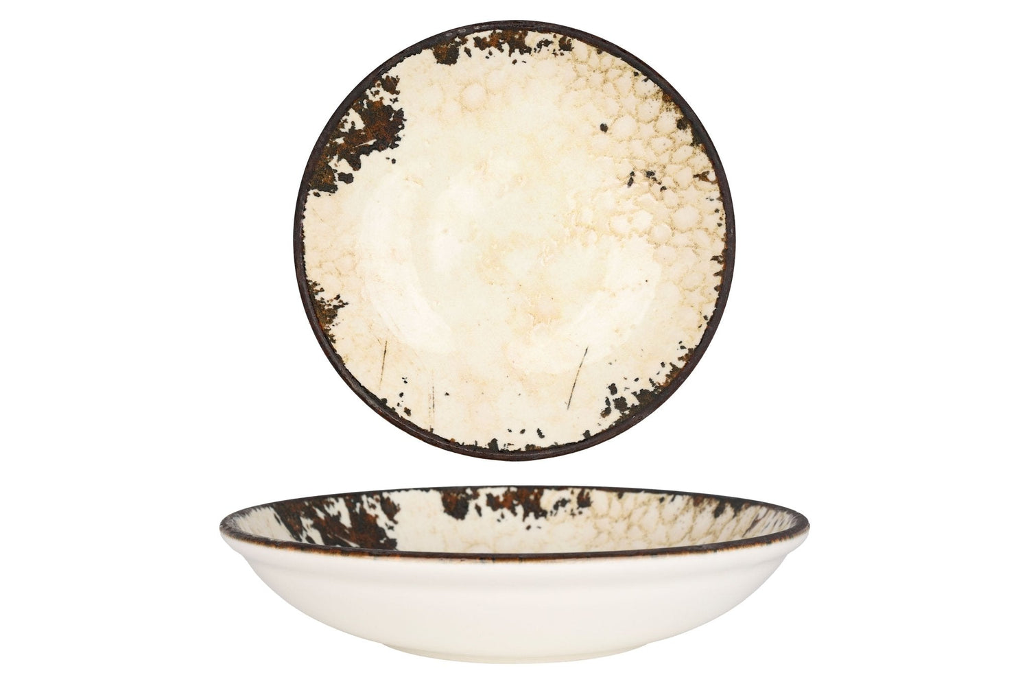 Rinart Diep bord - Vega - Porselein - 25 cm (1200cc) - set van 6