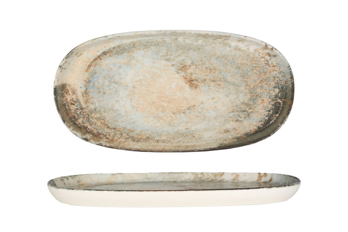 Rinart Serveerschaal - Obvara - Porselein - 25x13 cm - set van 2