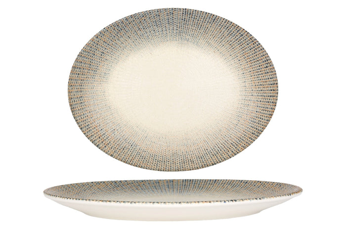 Bonna Serveerschaal - Sway - Porselein - 25x19 cm - set van 2