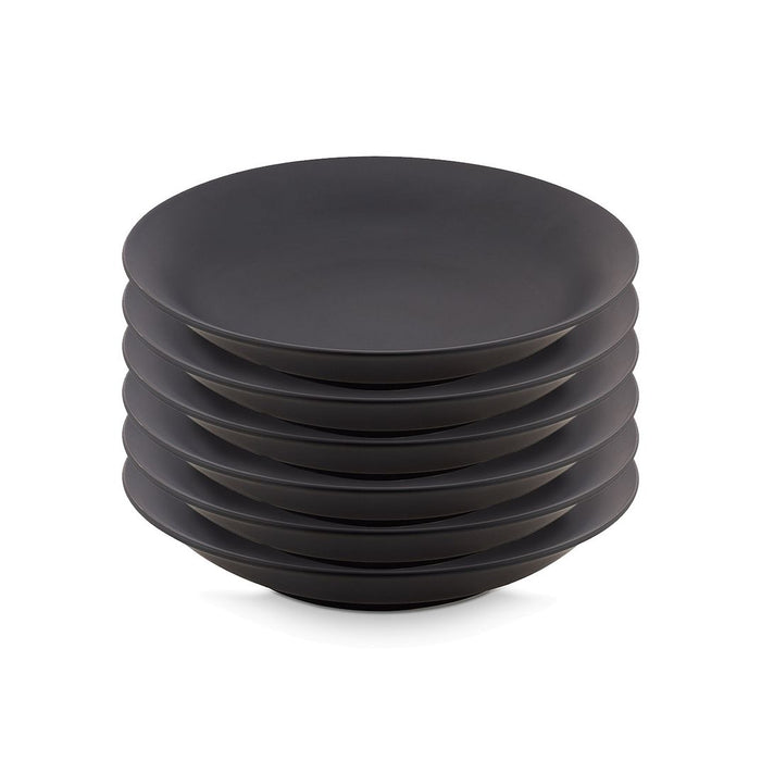 vtwonen - Pastaborden - Bordenset - Mat zwart - 25,5cm - Set van 6