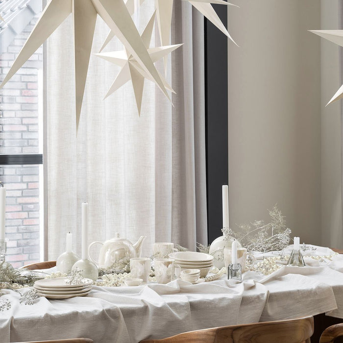 vtwonen Tafelkleed - Rechthoekig - Wit - Katoen | Linnen - 150x250cm