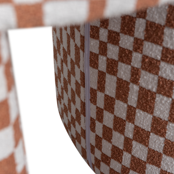 WOOOD krukje Charlie - Polyester - Ruitjes - Oranje