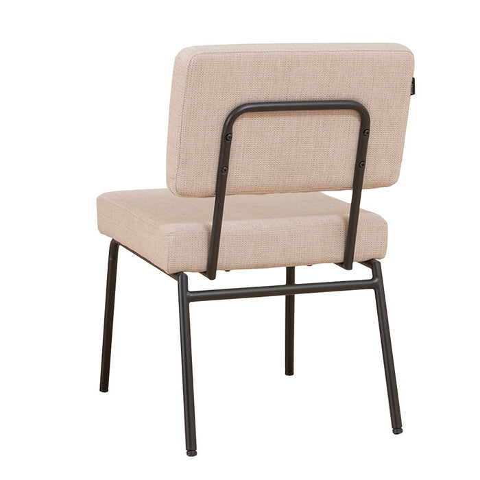 Bronx71 Scandinavische eetkamerstoel Espen beige gerecyclede stof -