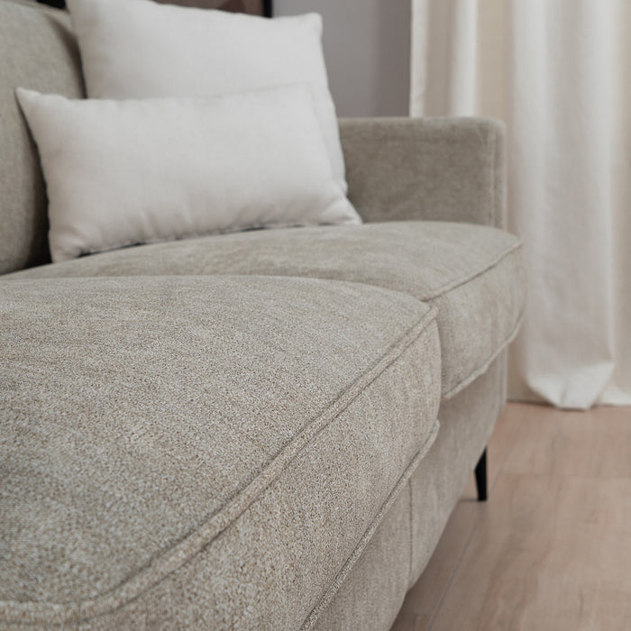 Bronx71 Scandinavische bank 3-zits Orlando stof gemêleerd taupe