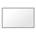 Vtw Living - Badkamerspiegel met Verlichting Rand Zwart - 80 x 60 cm