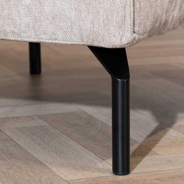 Bronx71 Hocker Kansas stof gemêleerd taupe