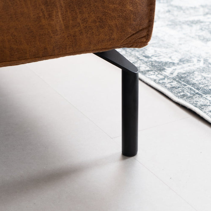 Bronx71 Industriële bank 3-zits Kansas eco-leer cognac