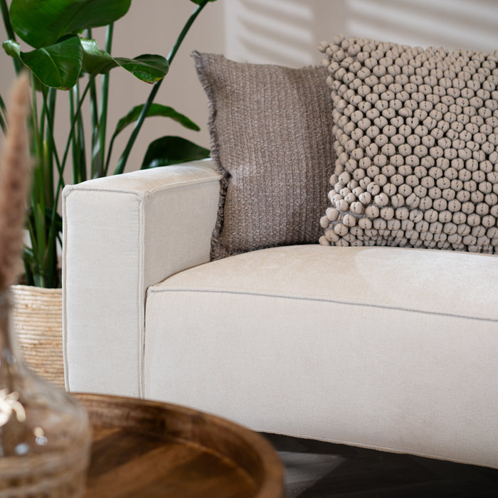 Bronx71 Hoekbank Kansas stof gemêleerd beige links