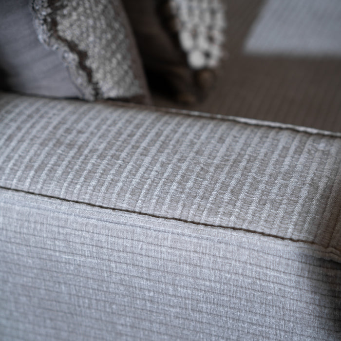 Bronx71 Hoekbank Kansas lichtgrijs ribstof links