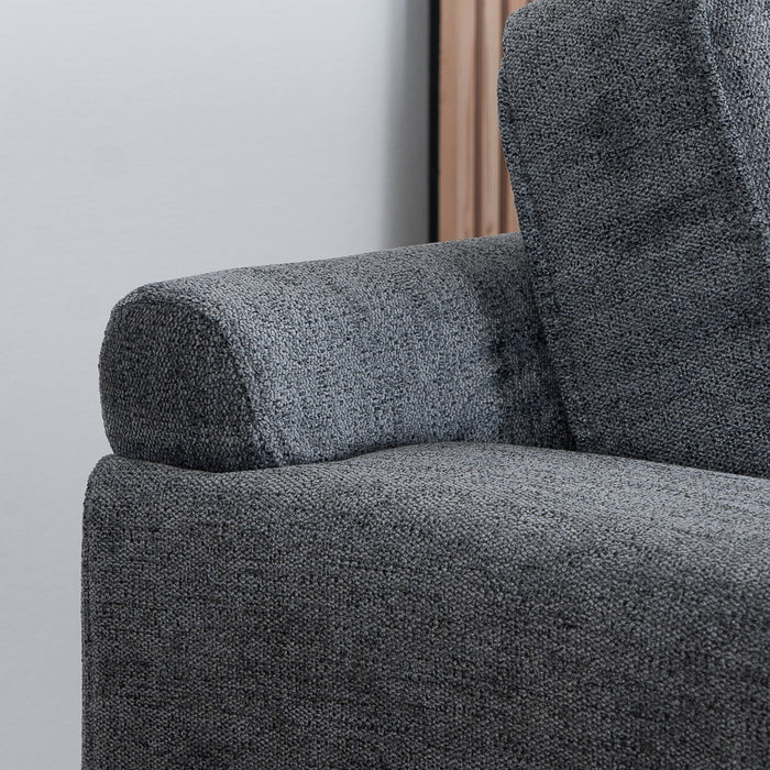 Bronx71 Scandinavische bank 3-zits Orlando stof gemêleerd antraciet