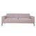 Bronx71 3-zitsbank Kansas stof gemêleerd roze