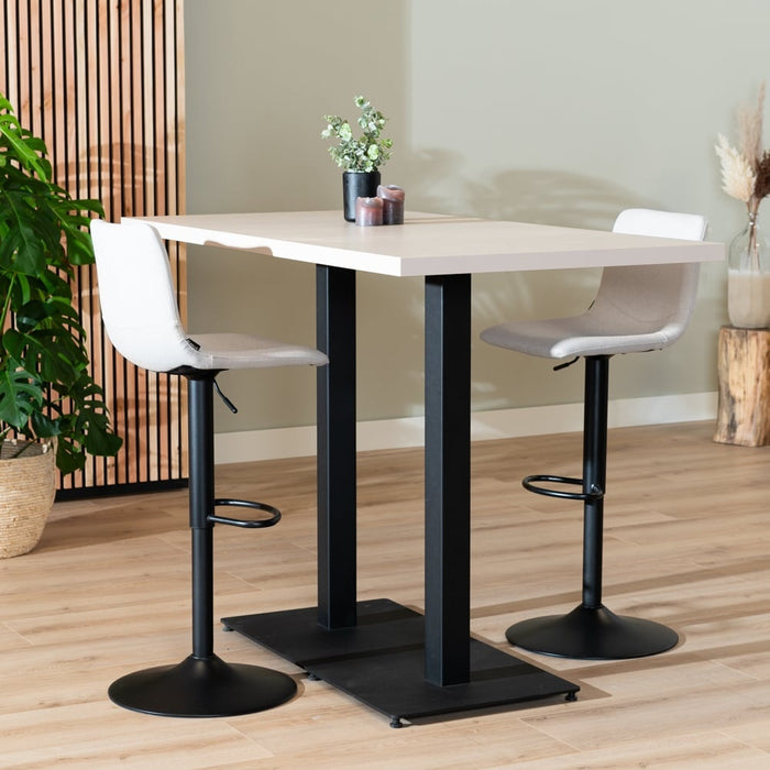 Bronx71 Bartafelonderstel Tomi bistro dubbel metaal zwart 105 cm