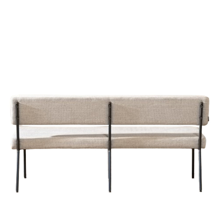 Bronx71 Scandinavische eetkamerbank Espen taupe gerecyclede stof 160