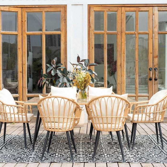 Feel Furniture - Vloerkleed voor buiten - 280x370cm - Zwartwit