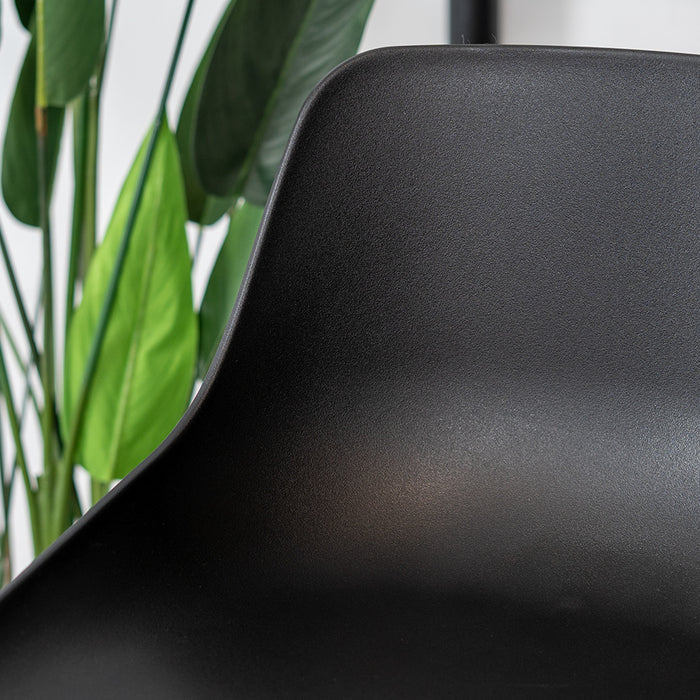 Bronx71 Scandinavische barkruk Dani zwart 65 cm - Barkrukken set van 2