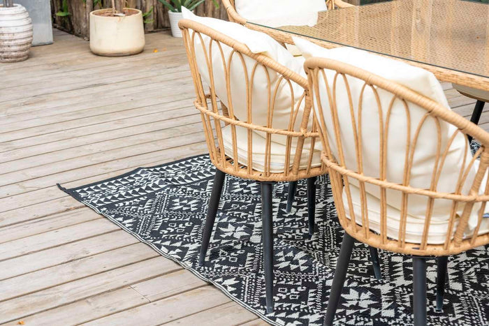 Feel Furniture - Vloerkleed voor buiten - 180x280cm - Zwartwit