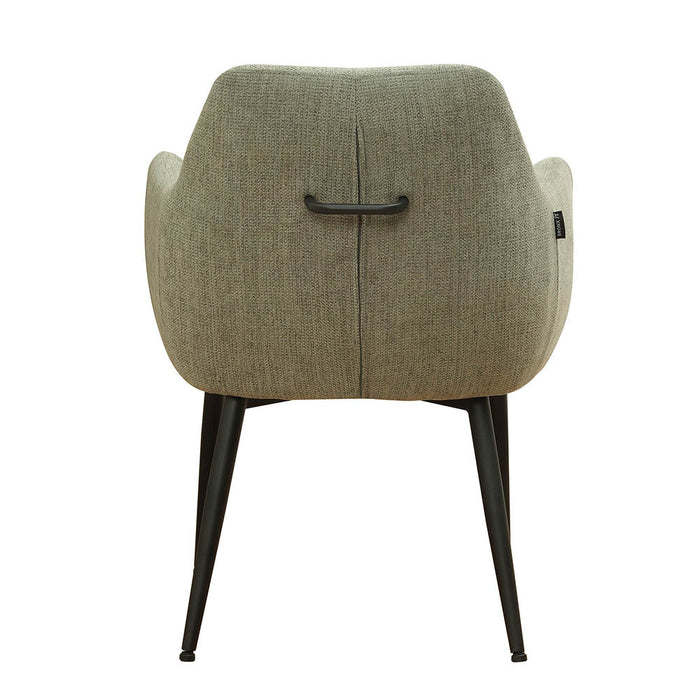 Bronx71 Scandinavische eetkamerstoel Lars groen gerecyclede stof -