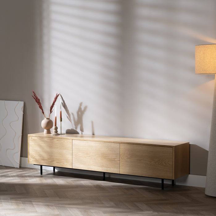 Bronx71 Tv-meubel Thomas blank eiken 180 cm