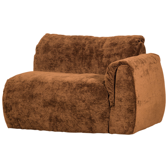 WOOOD Baggy 1-Zits Met Arm Rechts - 3D Chenille - Middenbruin -