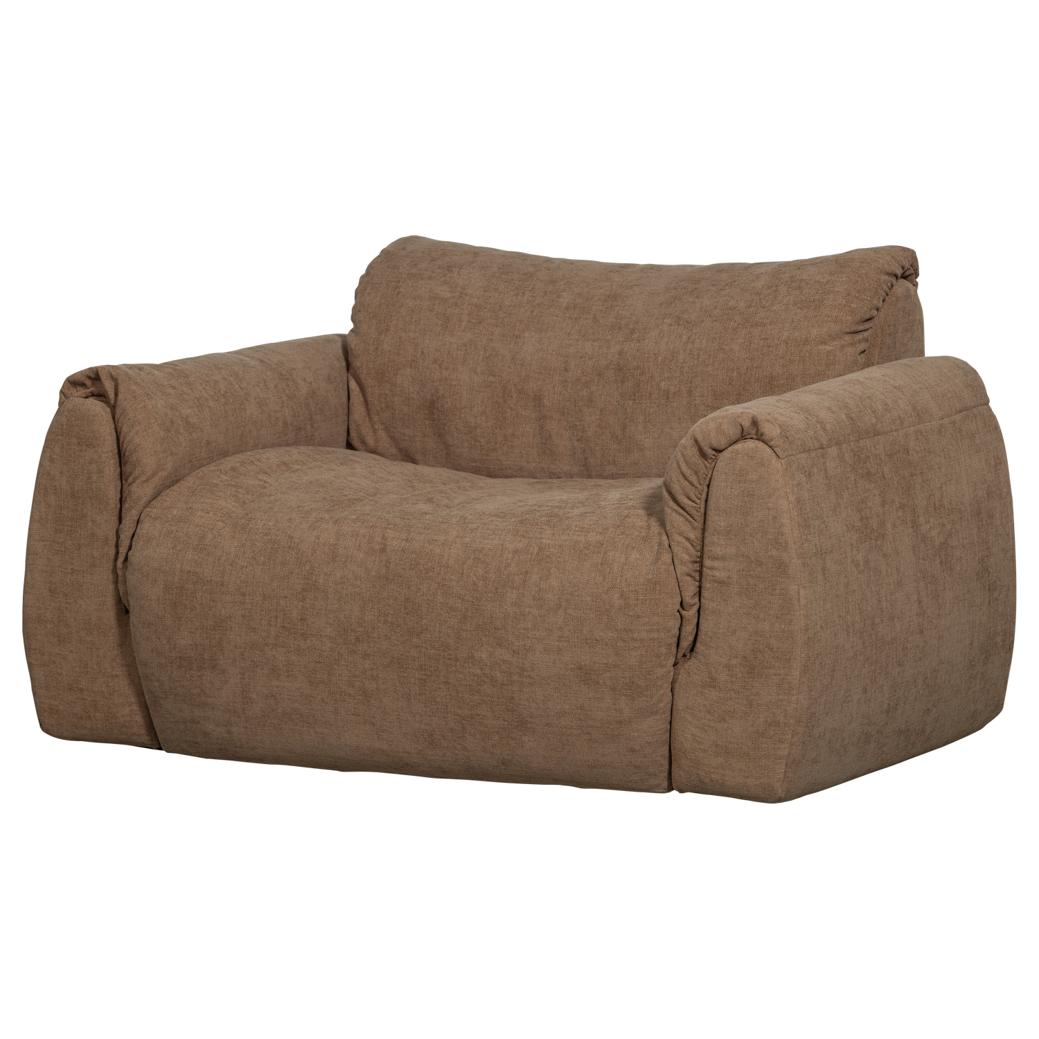 WOOOD Baggy Loveseat - Geweven Chenille - Bruin - 81x138x101