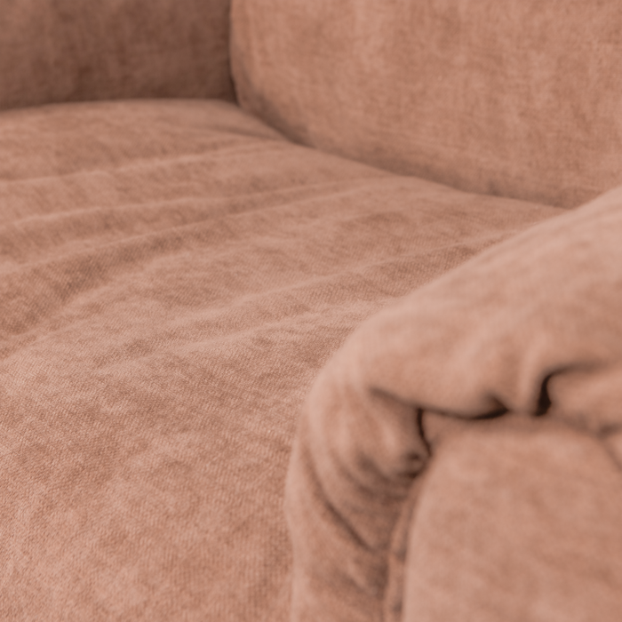 WOOOD Baggy Loveseat - Geweven Chenille - Oudroze - 81x138x101