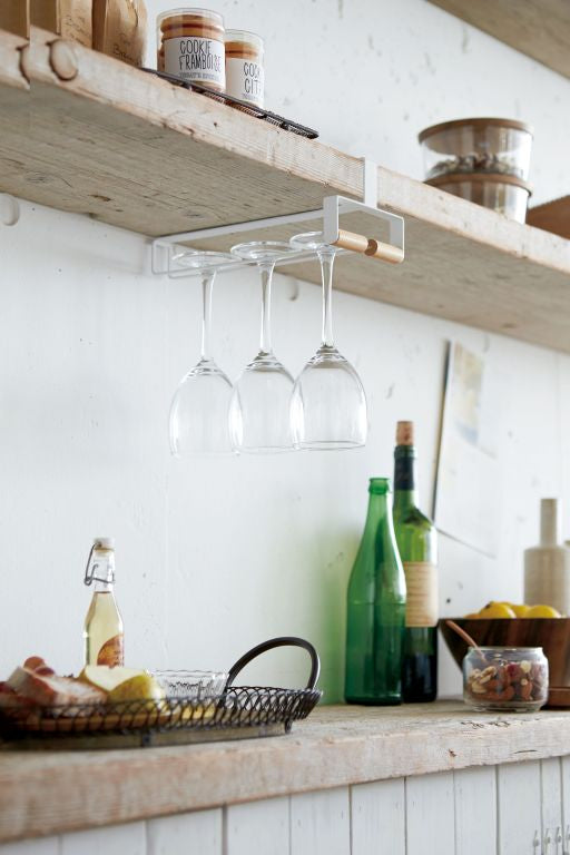 Yamazaki Wijnglazenhouder Hangend - Tosca - Wit