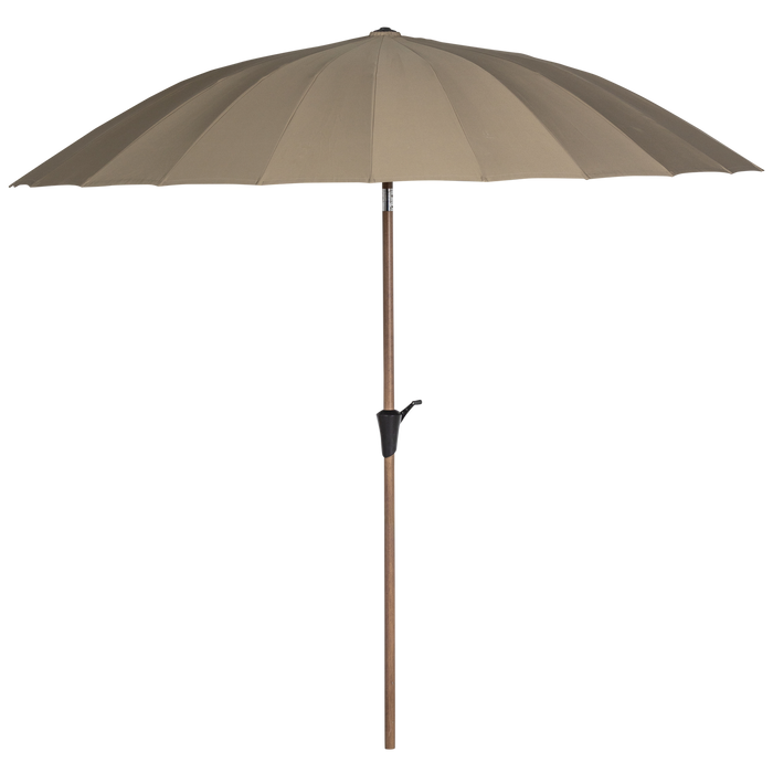 WOOOD Monica Parasol - Aluminium - Zand - Ø280CM