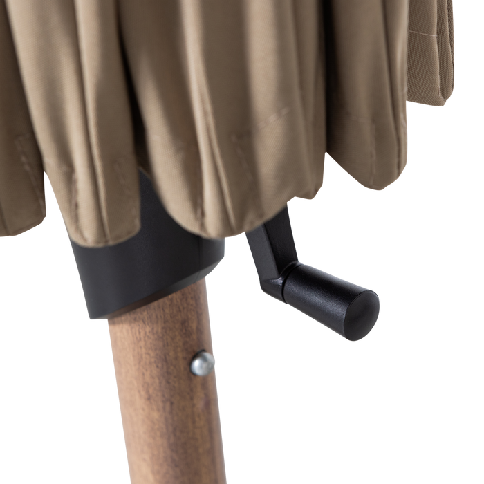 WOOOD Monica Parasol - Aluminium - Zand - Ø280CM