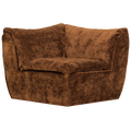 WOOOD Baggy Hoekelement - 3D Chenille - Middenbruin - 81x96x96
