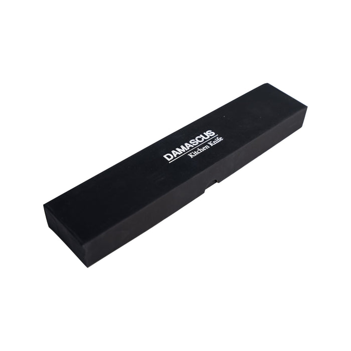 Homizu Baranoki officemes - 9cm - VG-10 damascus mes|rozenhout - bruin