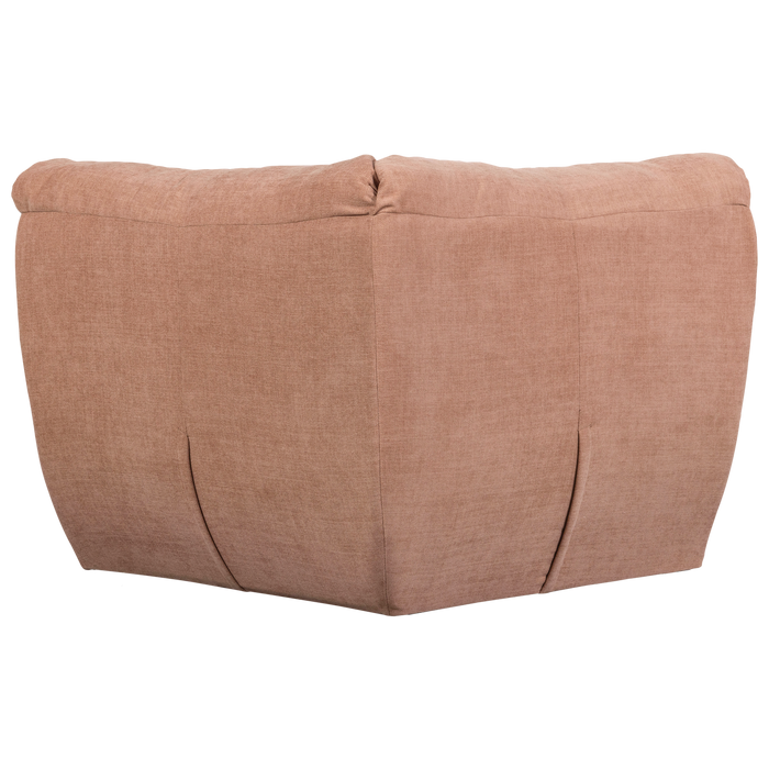 WOOOD Baggy Hoekelement - Geweven Chenille - Oudroze - 81x96x96