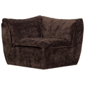 WOOOD Baggy Hoekelement - 3D Chenille - Donkerbruin - 81x96x96